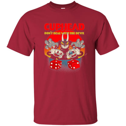 Gamer T-shirt Cuphead Don_t Deal With The Devil Cardinal