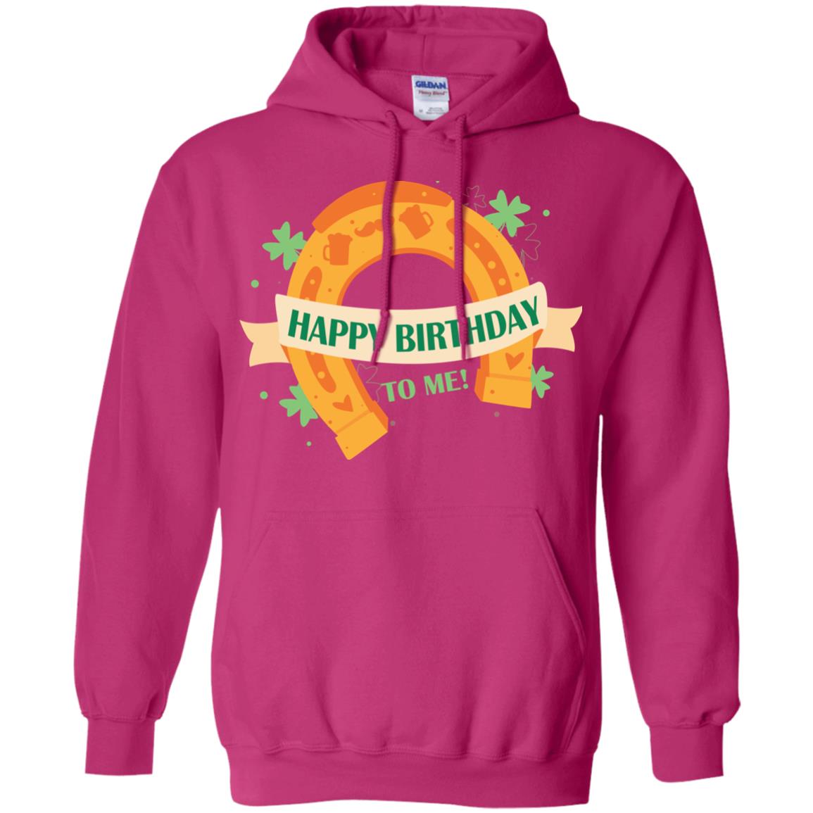 Happy Birthday To Me Shamrocks Saint Patrick's Day T-shirt Heliconia