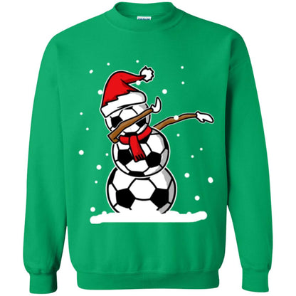 Christmas T-shirt Dabbing Snowman Ball Irish Green