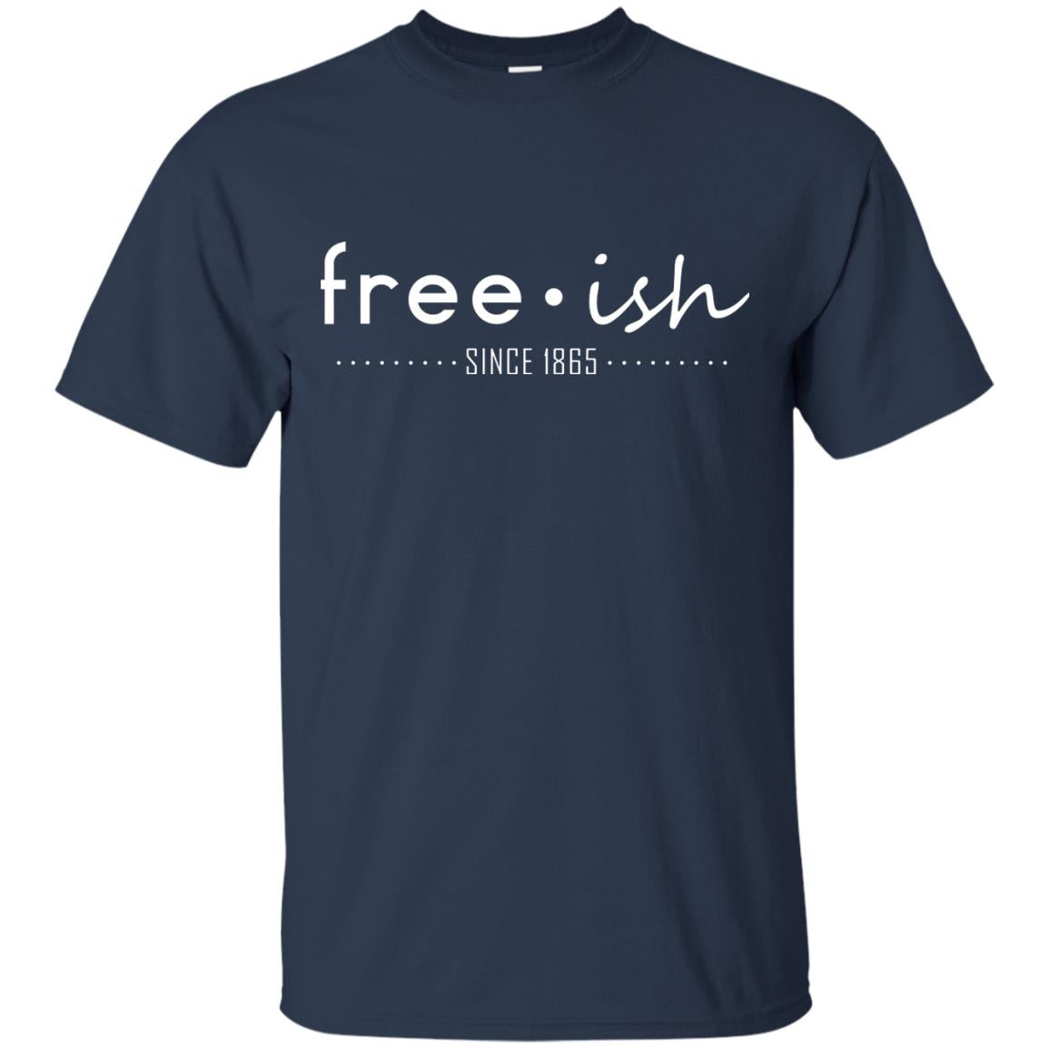 Free Ish Since 1865 Black Pride T-shirt Navy