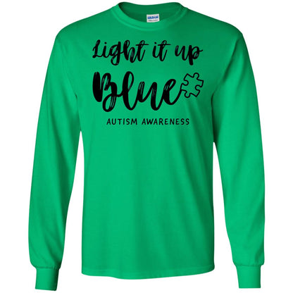 Autism Awareness Shirts Light It Up Blue Irish Green
