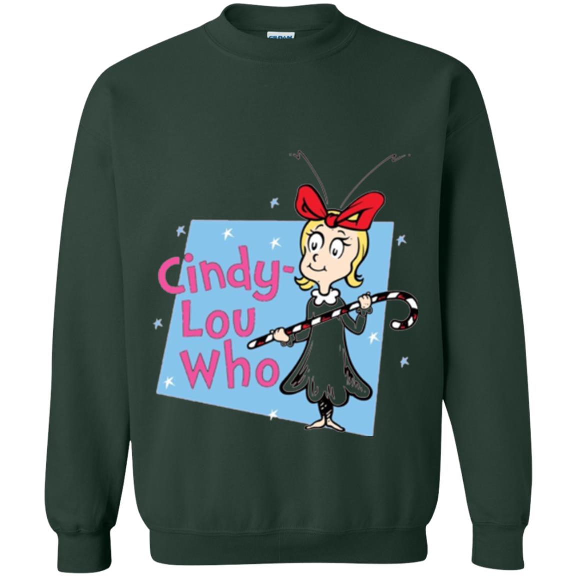 Dr. Seuss Cindy-lou Who Book Lover T-shirt Forest Green