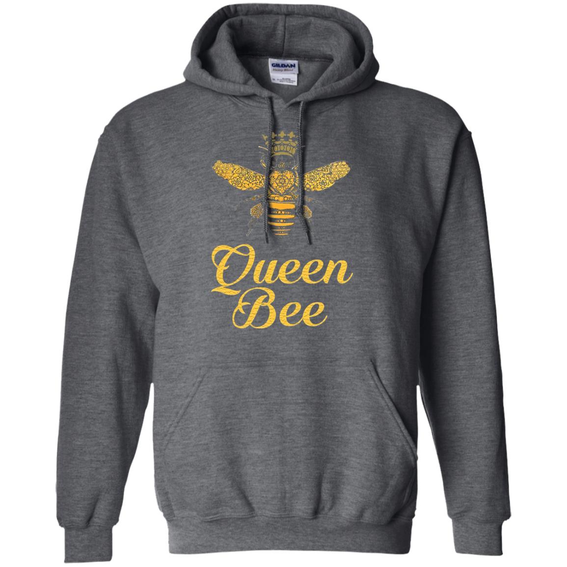 Bee Lover T-shirt Queen Bee Crown T-shirt Dark Heather