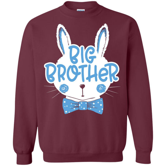 Easter Bunny Big Brother Blue Easter T-shirt Maroon