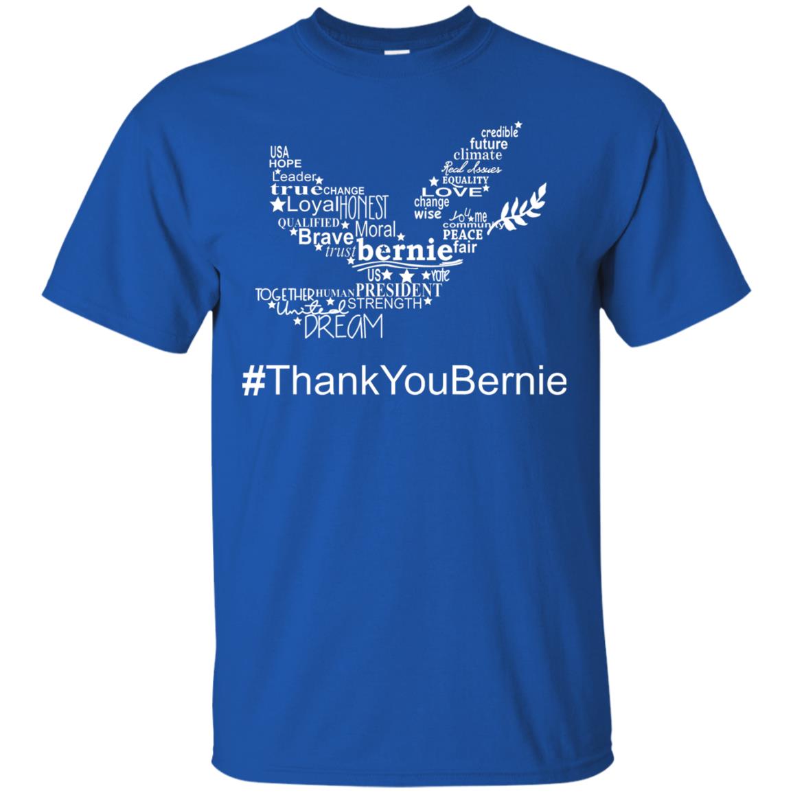 Hash Tag Thank You Bernie Shirts Royal