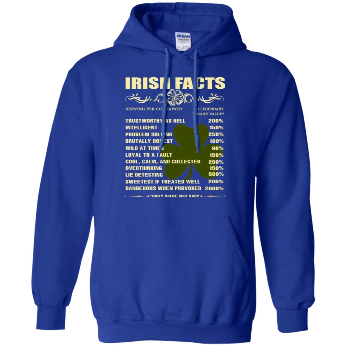 Irish Facts Intelligent Problem Solving Shirt Royal