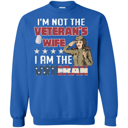 I'm Not The Veteran's Wife I Am The Veteran Shirt For Woman Veteran Royal