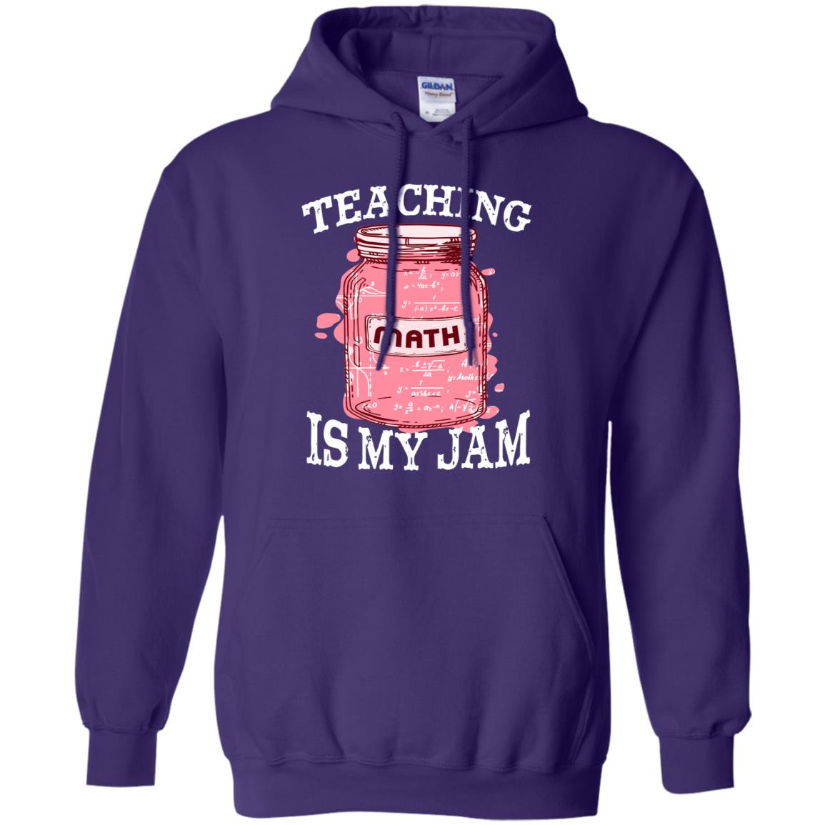 Teaching Math Is My Jam Mathematics Gift Shirt Purple