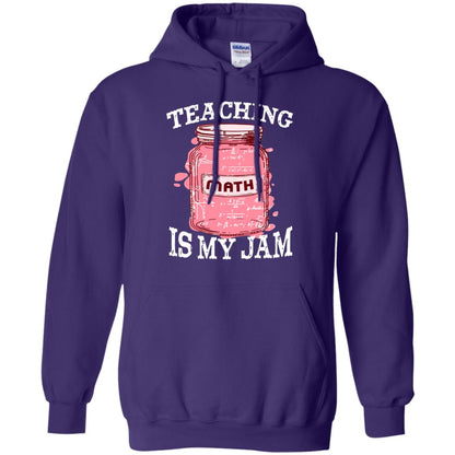 Teaching Math Is My Jam Mathematics Gift Shirt Purple