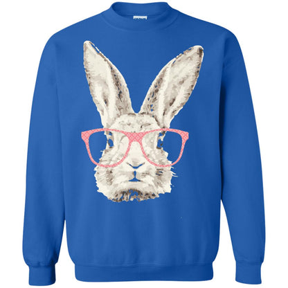 Easter Bunny Rabbit Pink Glasses Funny Hipster Shirt Royal