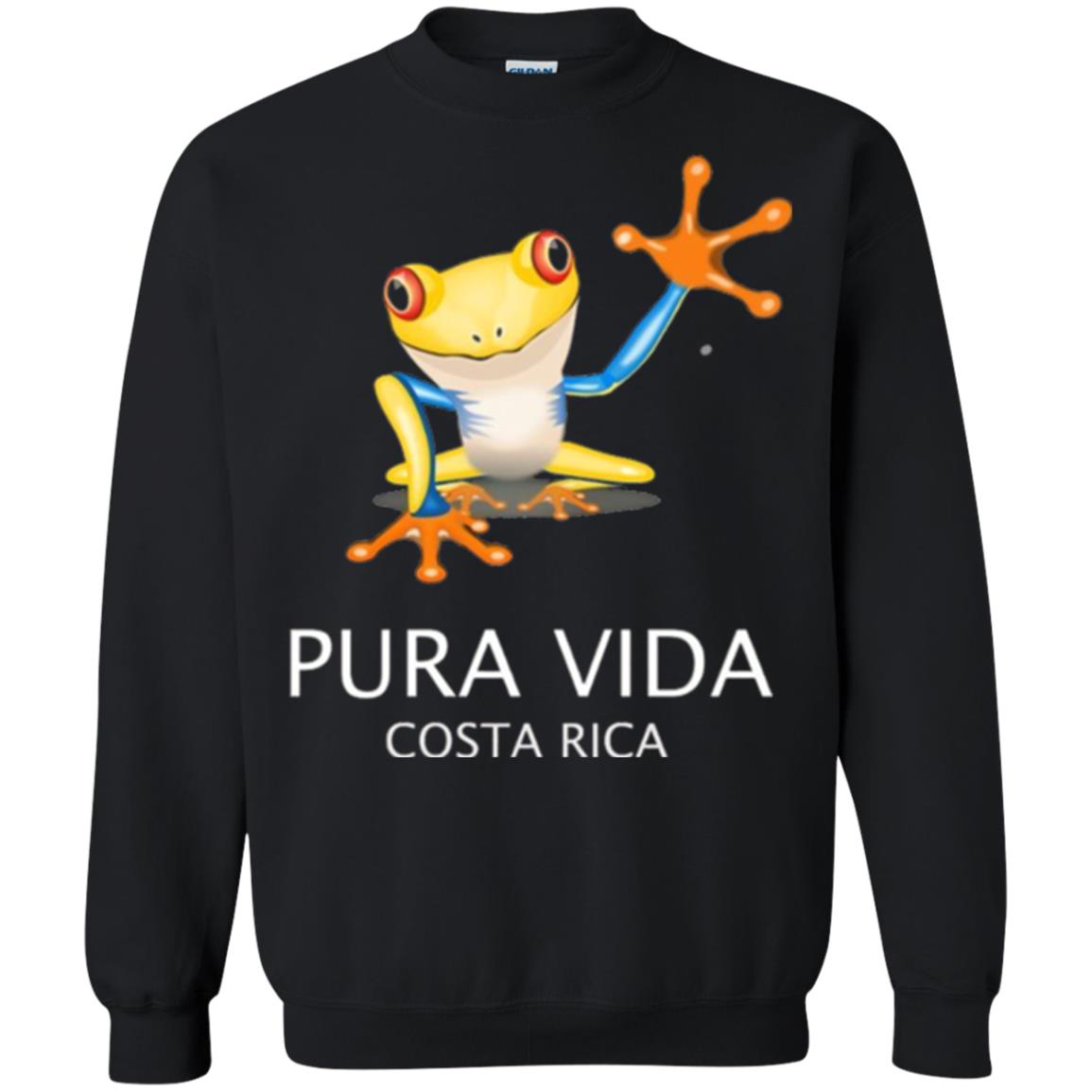 Tree Frog T-shirt Pura Vida Costa Rica T-shirt Black
