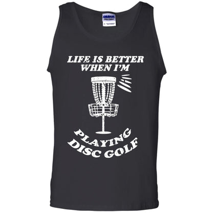 Life Is Better When I'm Playing Dics Golf Shirt For Mens Or Womens Black