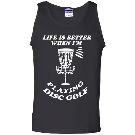Life Is Better When I'm Playing Dics Golf Shirt For Mens Or Womens Black