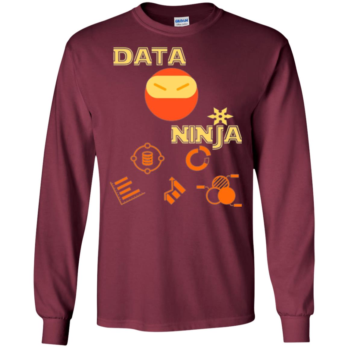 Data Ninja T-shirt Maroon