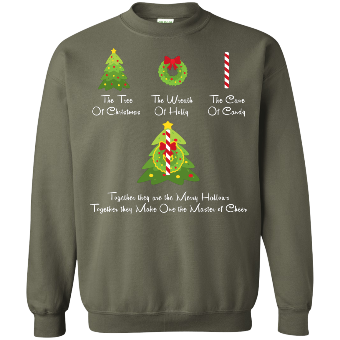The Tree Of Christmas T-Shirt Military Green