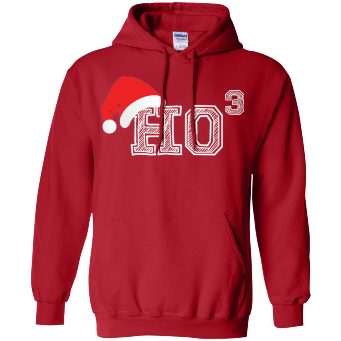 Christmas T Shirt Ho Ho Ho X 3 Third Power Red