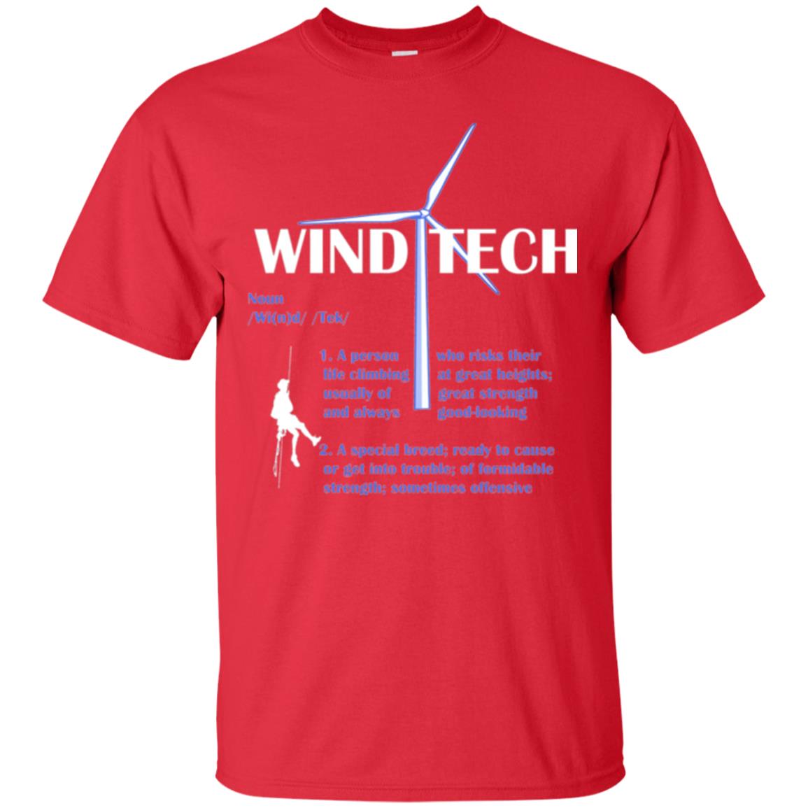 Wind Tech Definition T-shirt Red