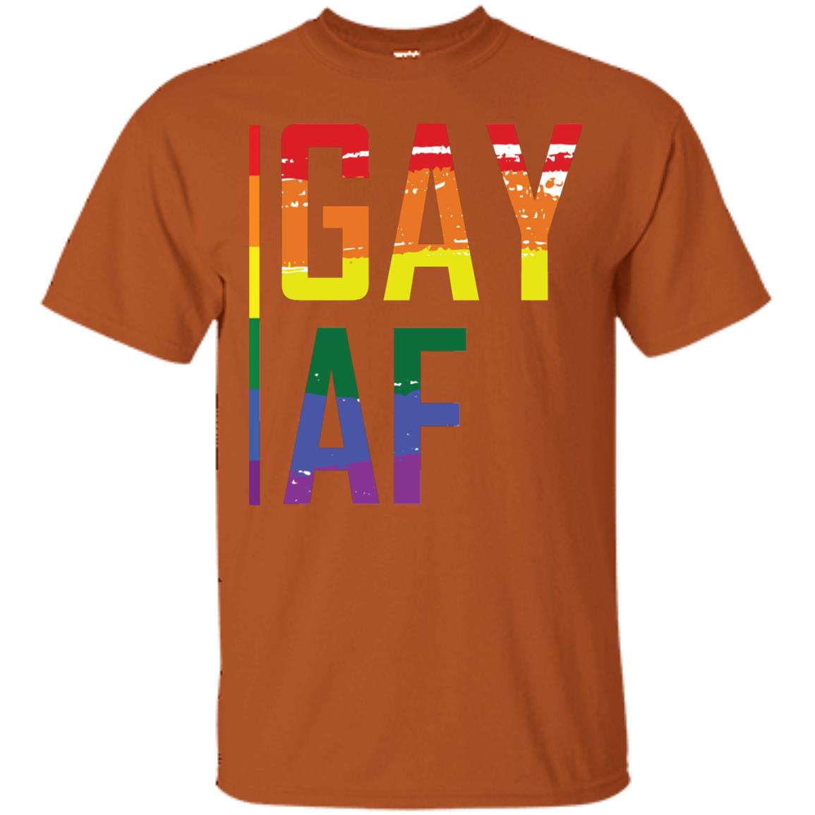 Gay Af Lgbt Pride Month 2018 Shirt Texas Orange