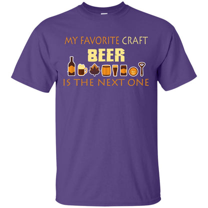 My Favorite Craft Beer Is The Next One Beer Lovers Shirt Purple
