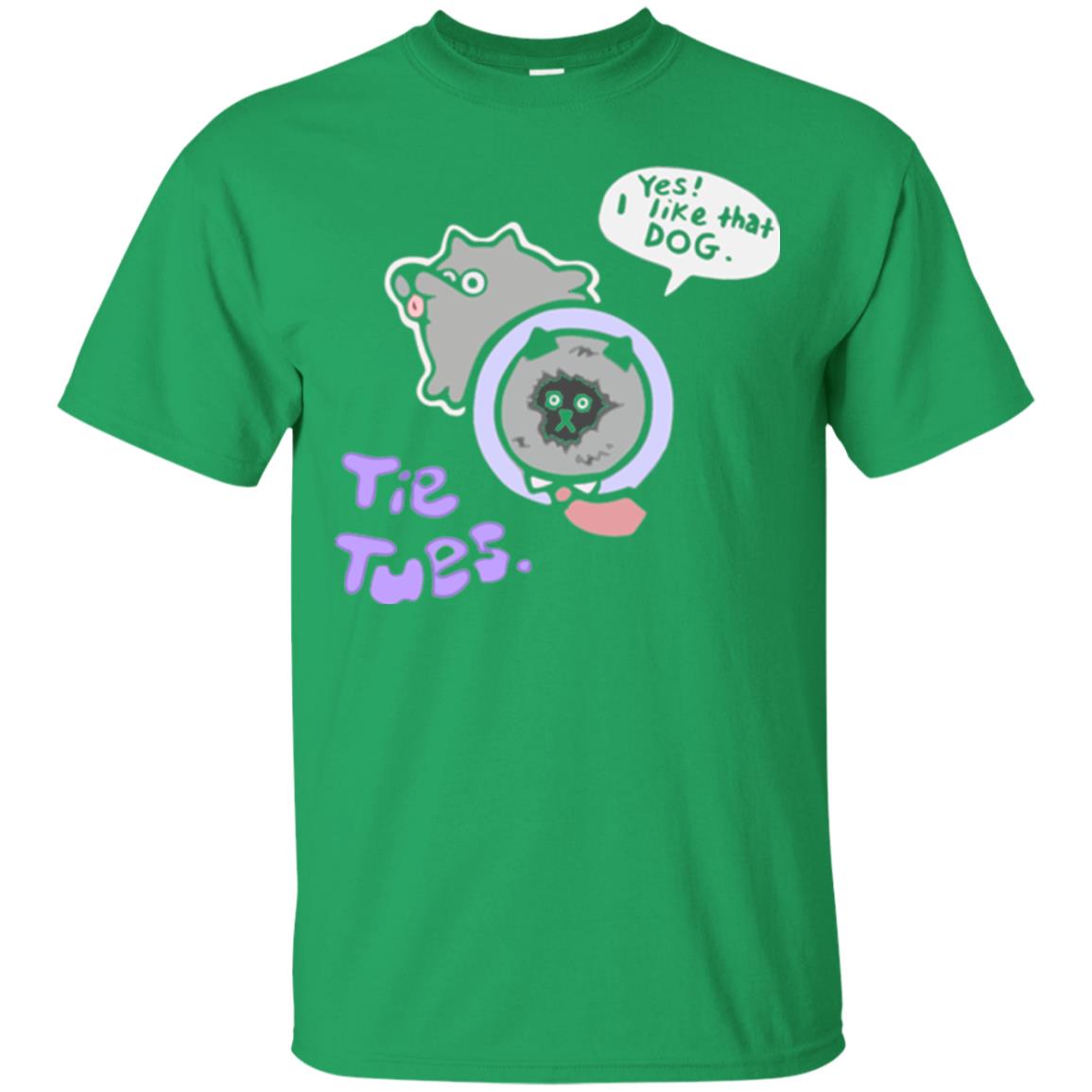 Yes I Like That Dog Tietuesday Dog Lover T-shirt Irish Green