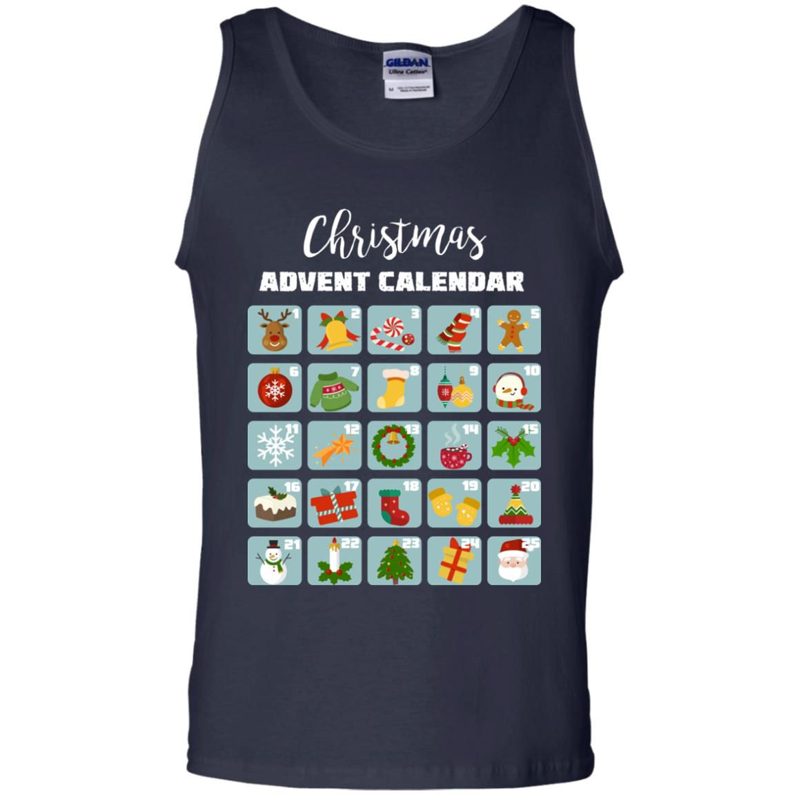 Christmas Calendar December 2018 Gift Shirt Navy