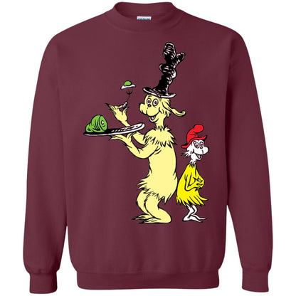 Dr. Seuss I Like Green Eggs And Ham T-shirt Maroon