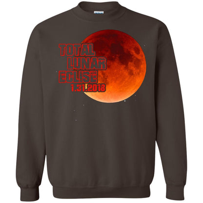 Blood Moon T-shirt Total Lunar Eclipse 1.31.2018 Dark Chocolate