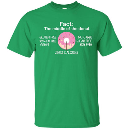 Fact The Middle Of The Donut Zero Calories Shirt Irish Green