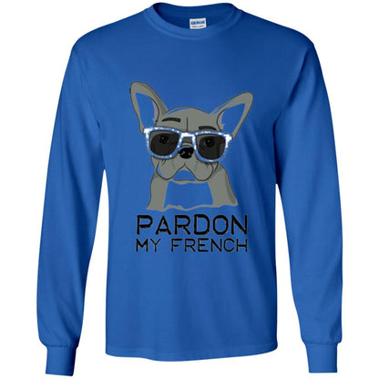 French Bulldog T-shirt Pardon My French T-shirt Royal