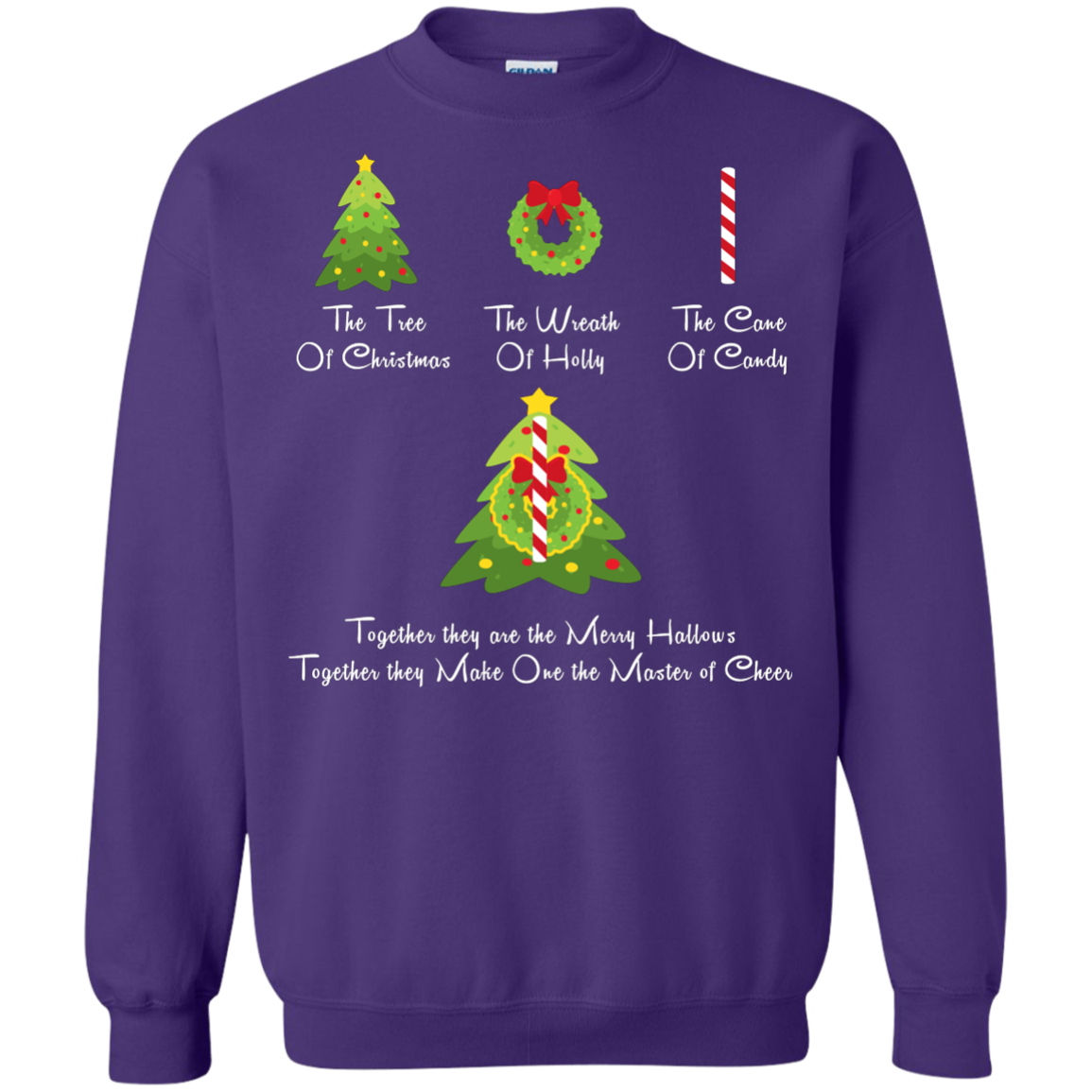 The Tree Of Christmas T-Shirt Purple