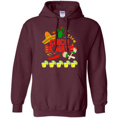 Fiesta Cinco De Mayo T-shirt Maroon
