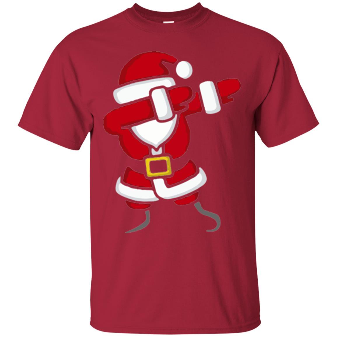 Christmas T-shirt Dabbing Santa Claus Cardinal