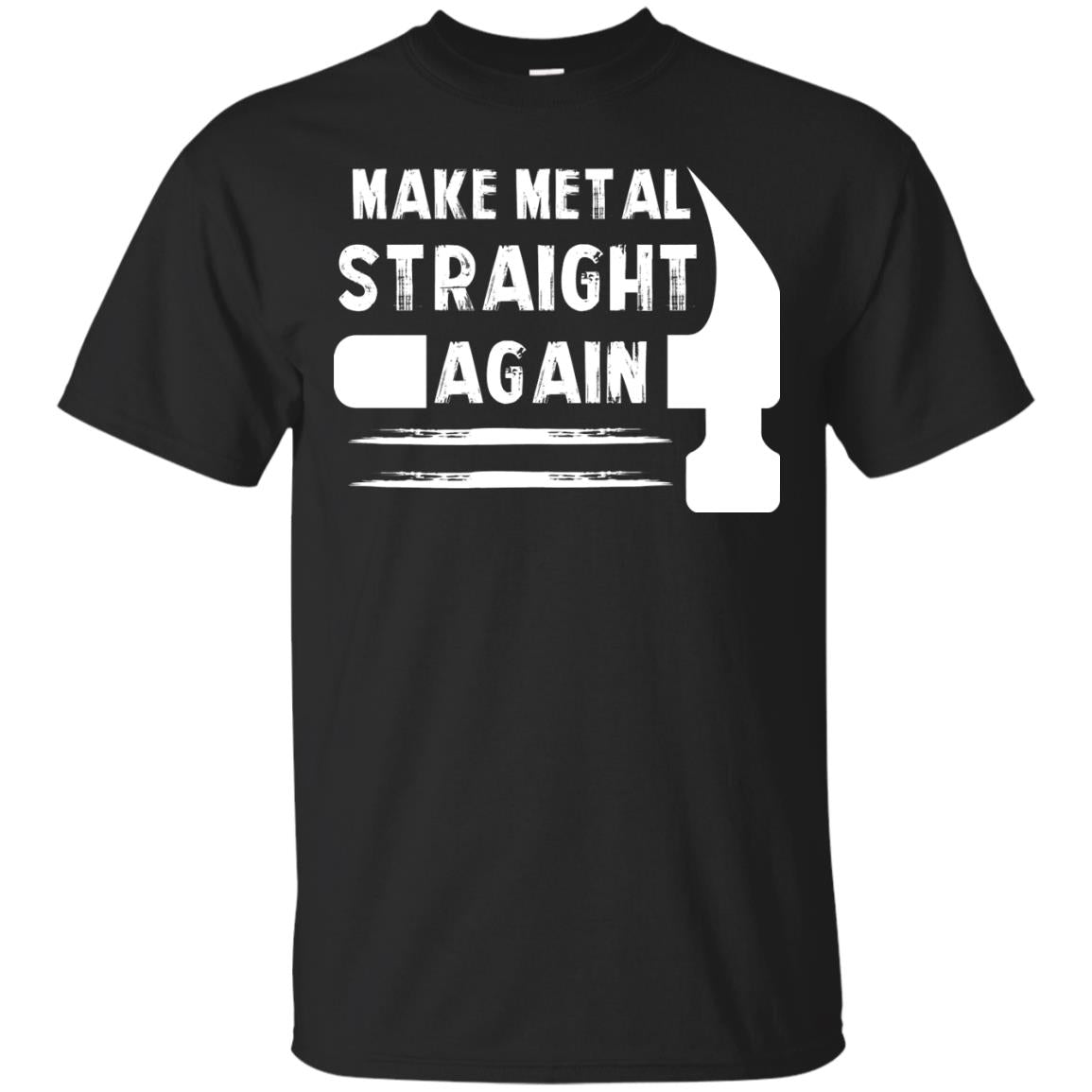 Make Metal Straight Again Mechanic T-shirt Black