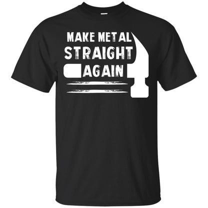 Make Metal Straight Again Mechanic T-shirt Black