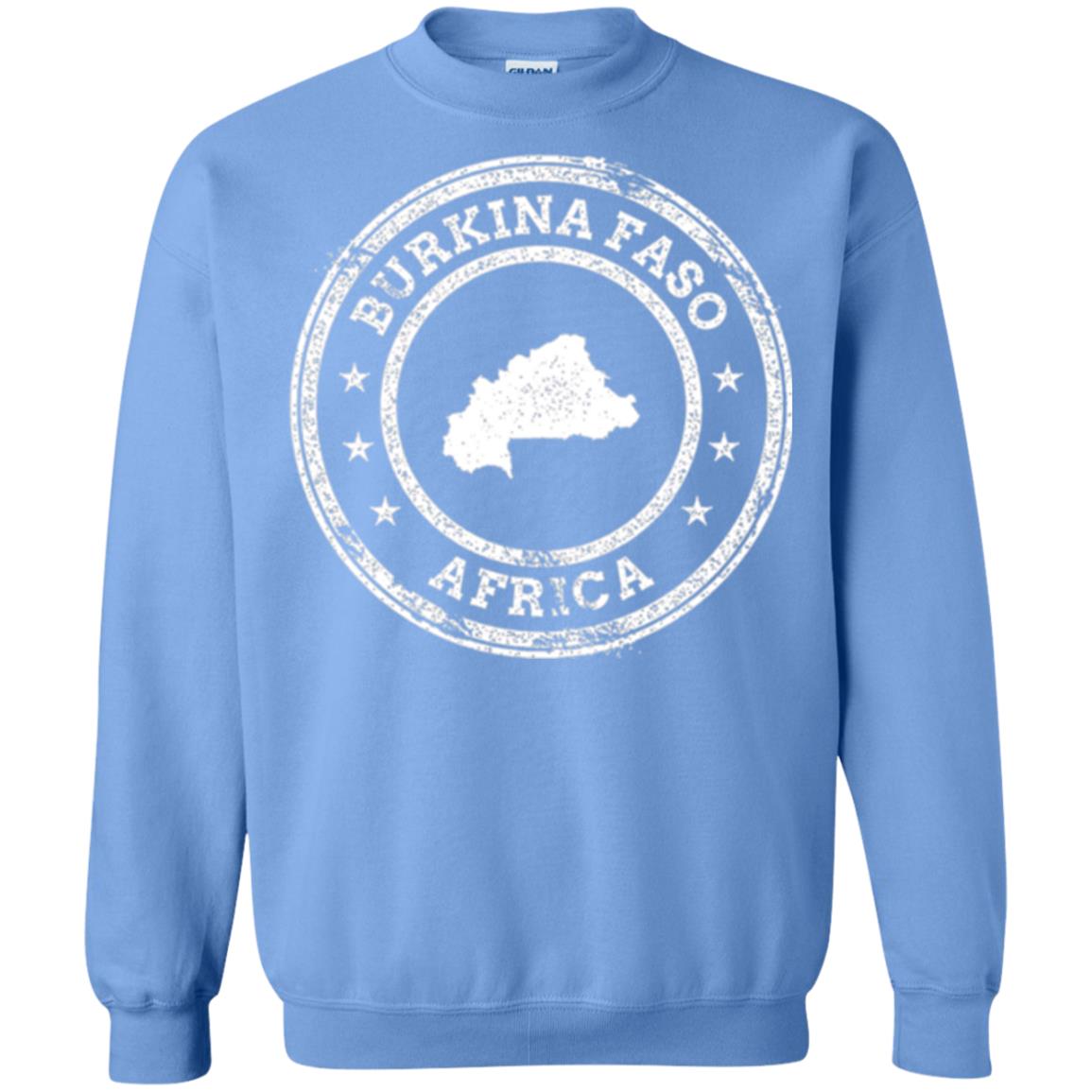 Burkina Faso Africa Passport Stamp T-shirt Carolina Blue