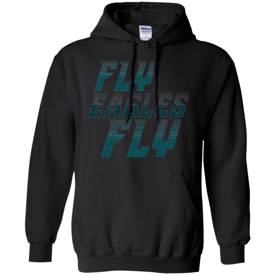 Football Lover T-shirt Fly Eagles Fly Black