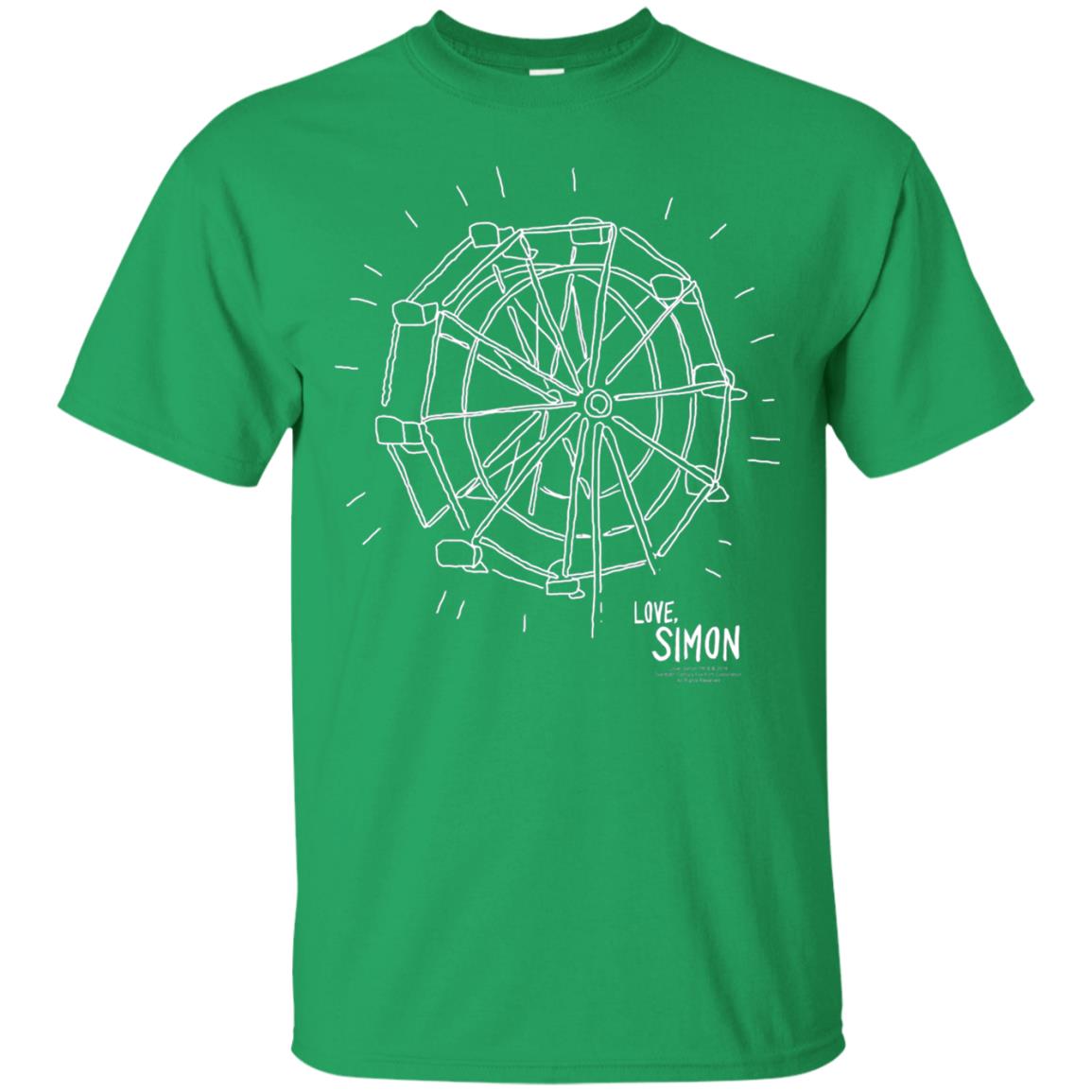 Love Simon Ferris Wheel Doodle Shirt Irish Green