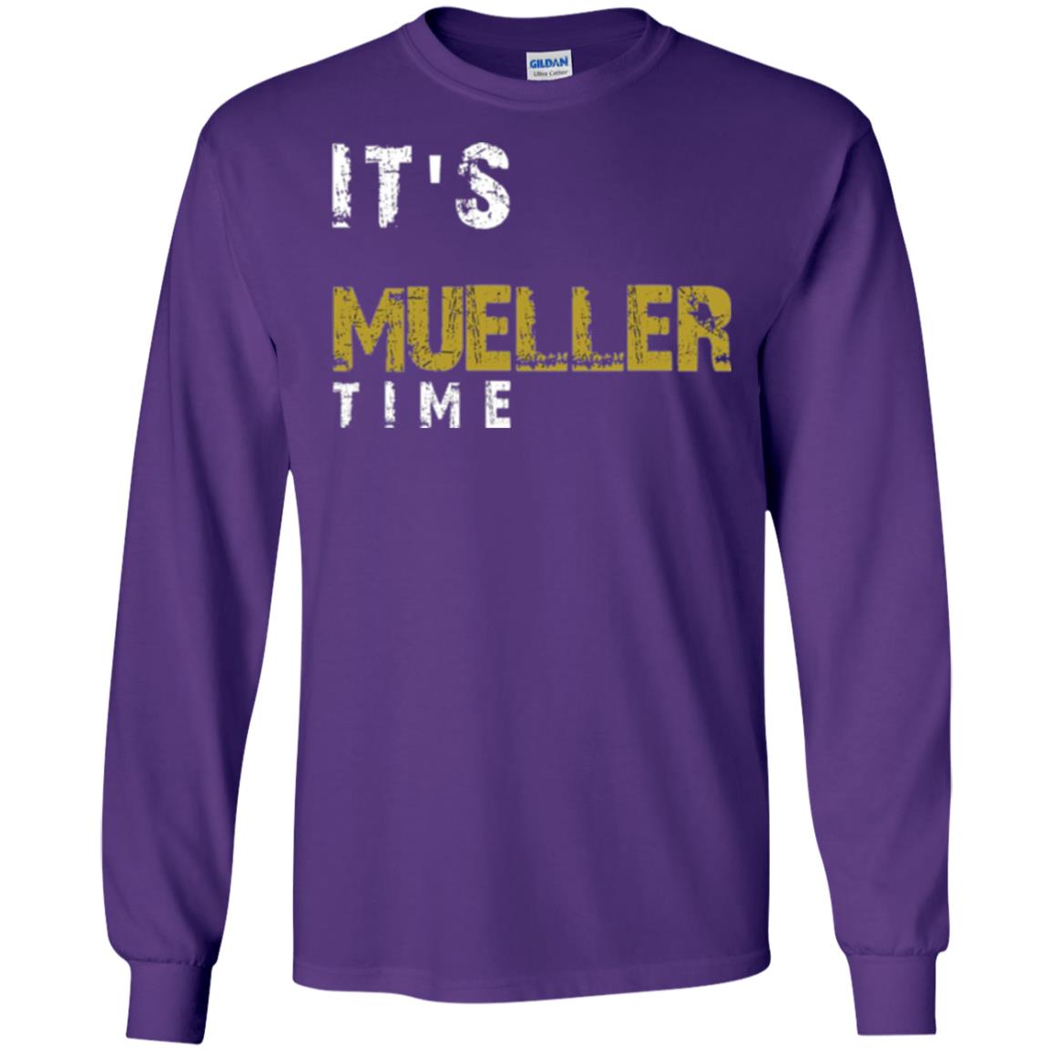 Anti Trump Resist T-shirt It_s Mueller Time Purple