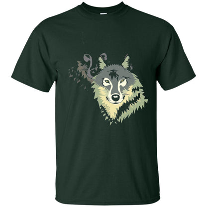 Wolf Pack Dog Painted Animal Lovers T-shirt Forest