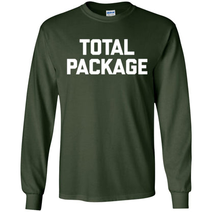 Novelty Humor T-shirt Total Package Forest Green