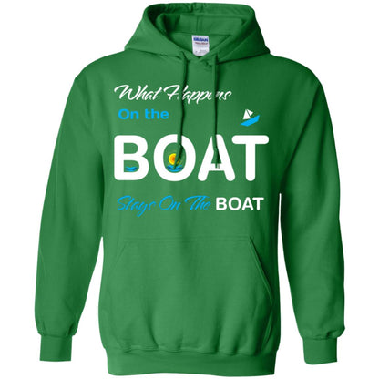 What Happens On The Boat Stay On The Boat Summer Vacation Shirt Irish Green