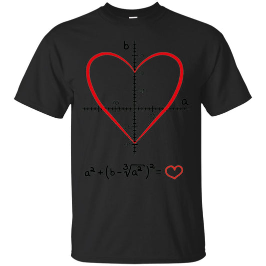 Valentines Day T-shirt Math Equation Cool Formula Geekiest Heart Black