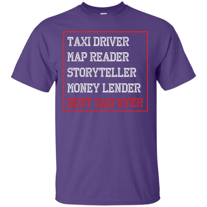 Storyteller Money Lender Best Dad Ever Daddy Shirt Purple