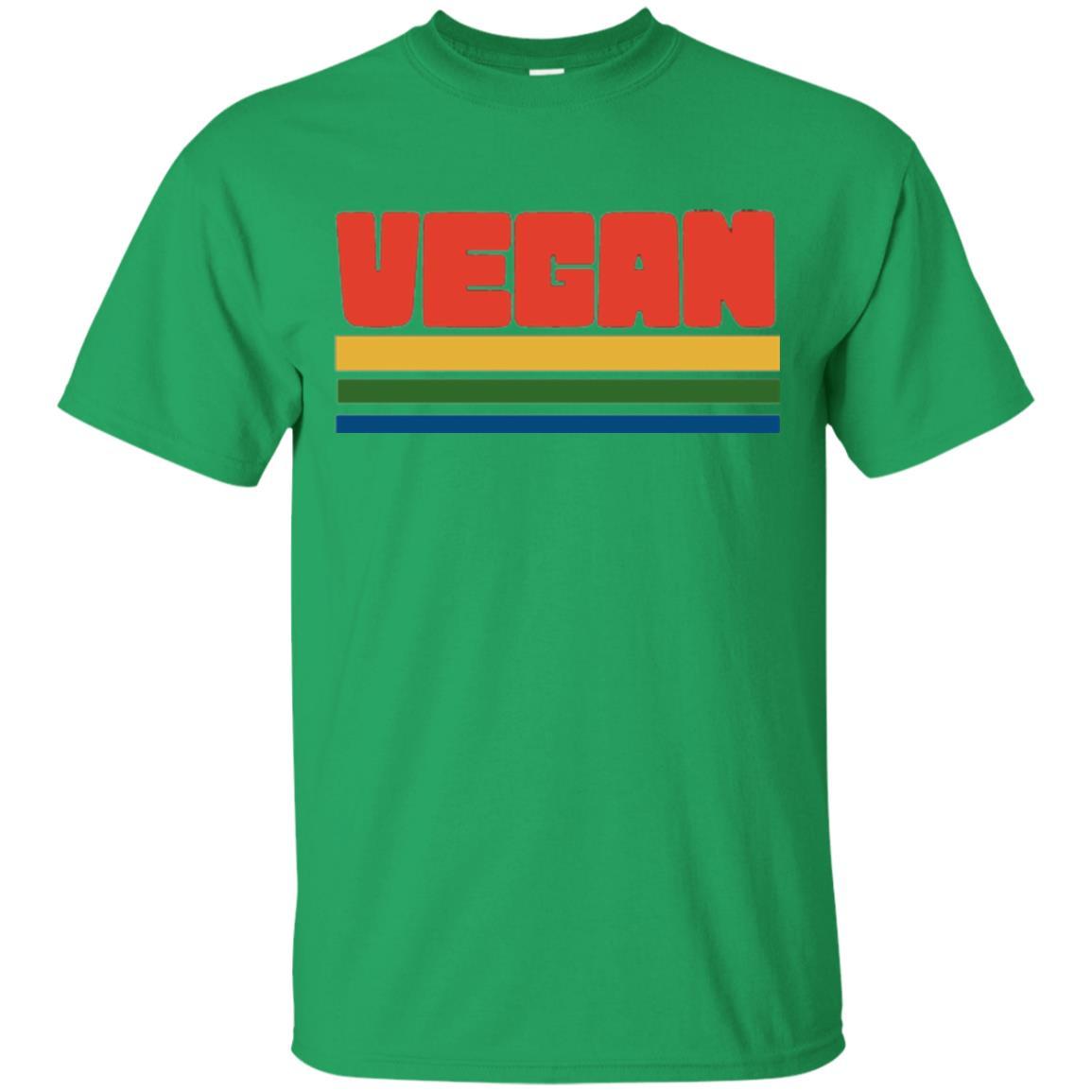 Vegan T-shirt Retro Style Veganism Irish Green