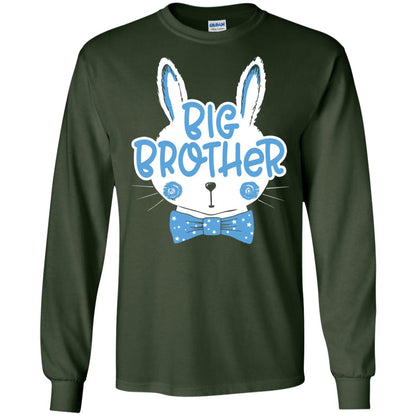 Easter Bunny Big Brother Blue Easter T-shirt Forest Green
