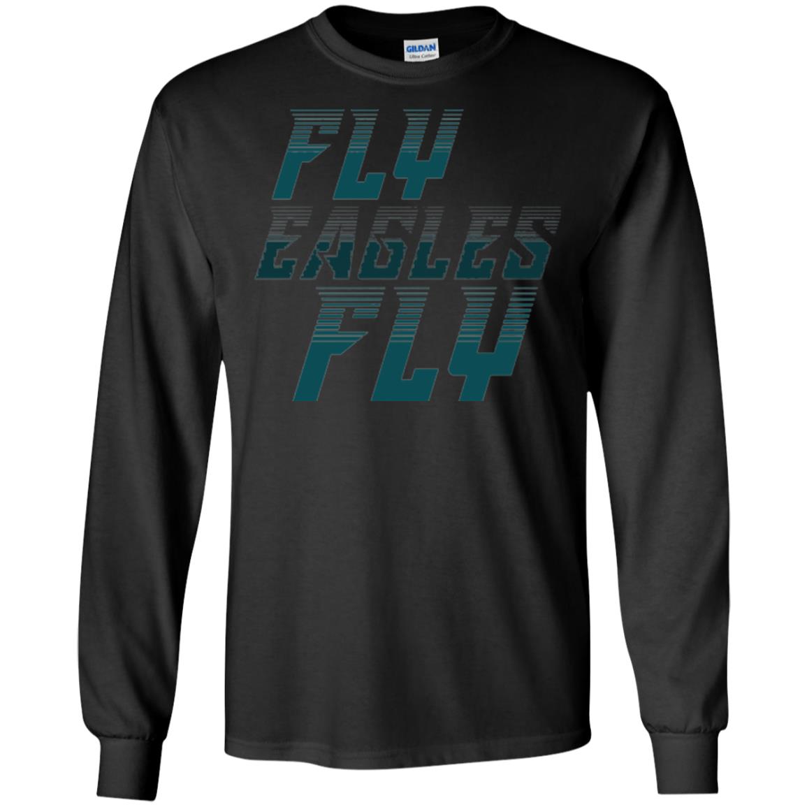Football Lover T-shirt Fly Eagles Fly Black