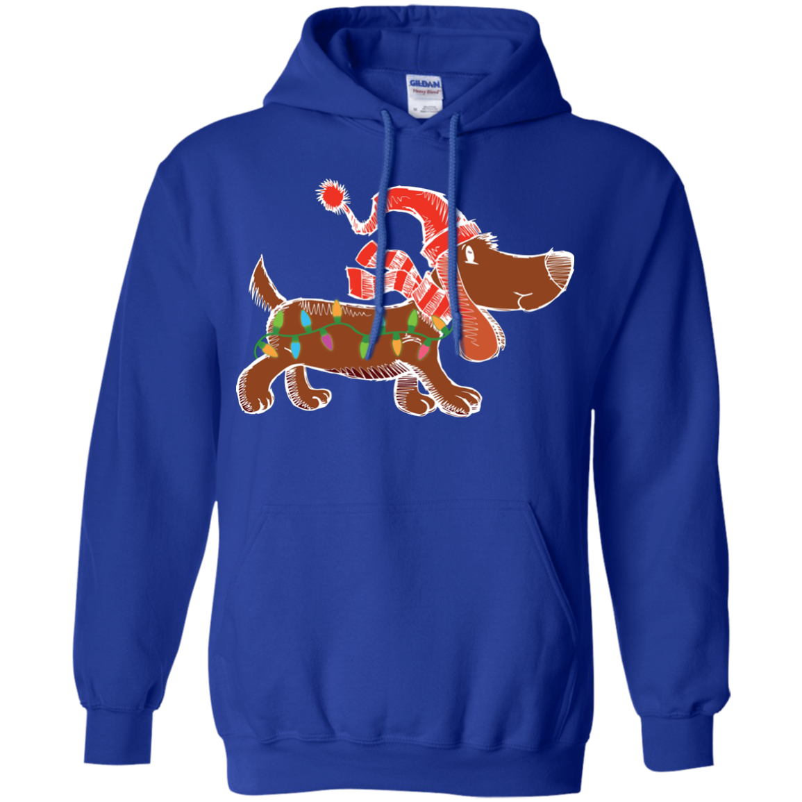 Dog Lover T-Shirt Christmas Lights Labrador Retriever Dog Lover Royal
