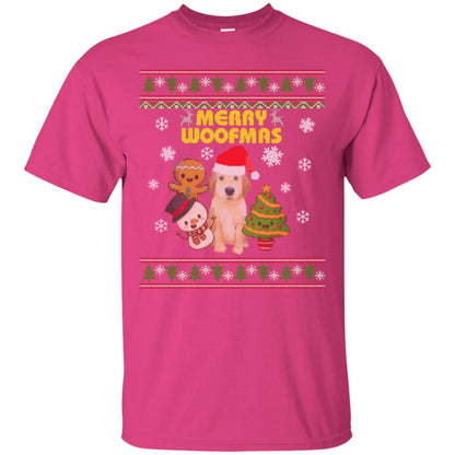 Merry Woofmas Dogs Lovers X-mas 2018 Gift Shirt Heliconia