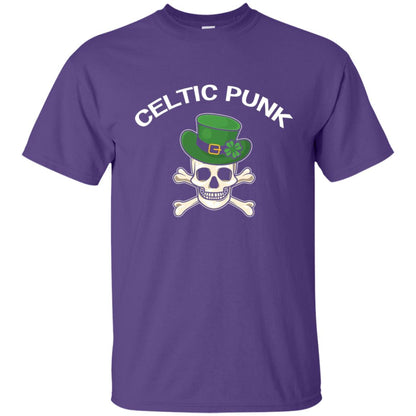 Celtic Punk Rock Irish St. Patrick_s Day T-shirt Purple