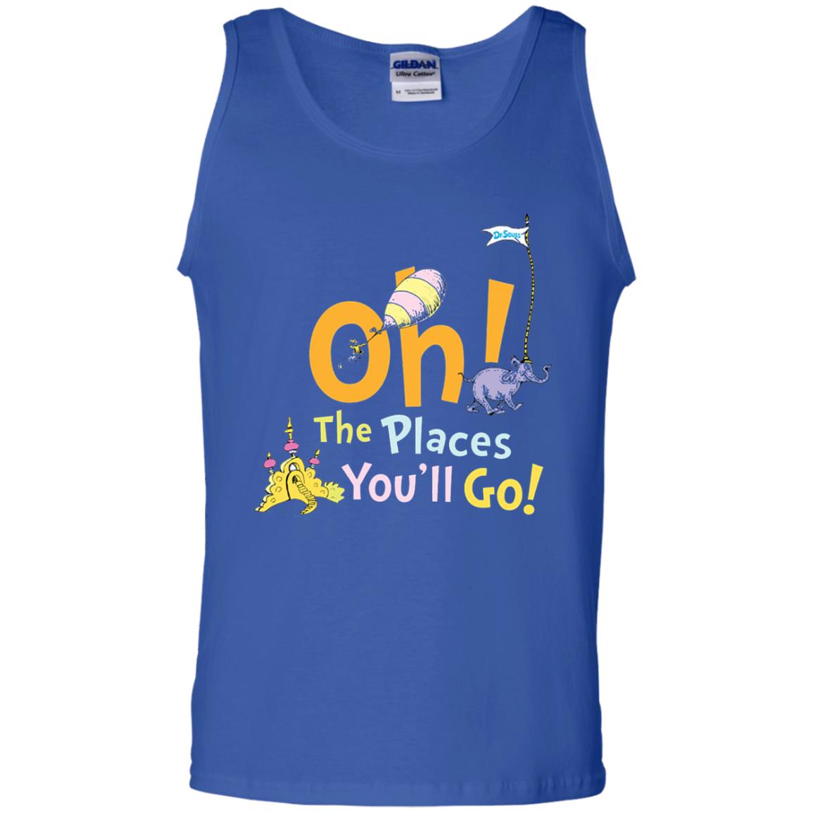 Read Across America Day T-shirt Dr. Seuss Oh The Places You_ll Go Royal